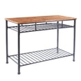 thumbnail image 2 of SEI Karadigan Kitchen Island With Storage, 36-1/2"H x 52"W x 25"D, Oak/Gray, 2 of 3