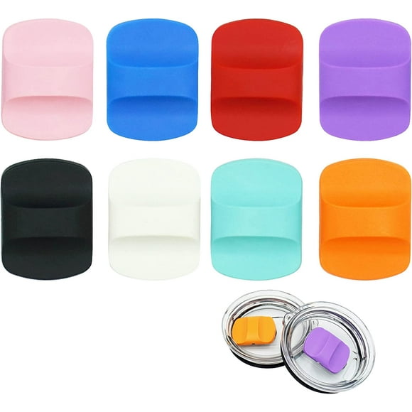 LAICAIW Replacement Magnetic Push block Apply to yeti lid 10 oz, 16 oz, 20 oz, 26 oz, 30 oz (Purple Blue Red White Black Orange Teal Pink)