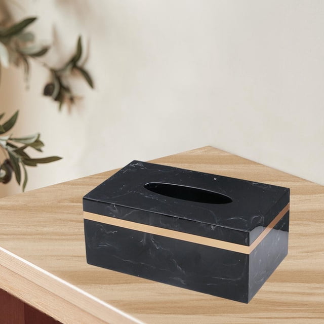 Caja de pañuelos perfecl Soporte de mármol Estuche de tejido