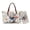 Beige-Shih Tzu American Flag, variant on Giraffe Flower Printed Handbag and Wallet Set Waterproof Top Handle Shoulder Purse with Matching Wallet Womens Tote Bag Shoulder Bag Clutch Purse for Ladies, Pink