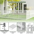 thumbnail image 4 of Costway 4 Air Conditioner Fence Panels with Metal Ground Stakes No Dig Trash Can Enclosure, 4 of 10