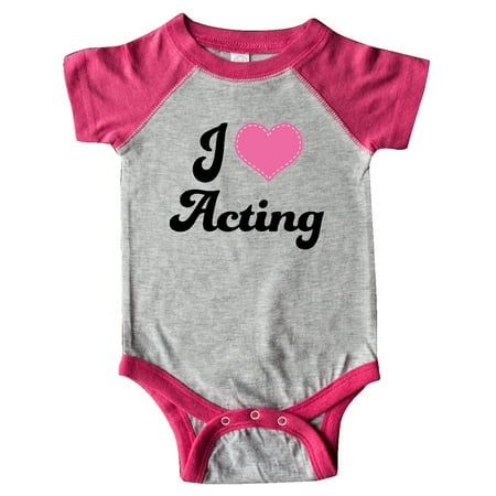 

Inktastic Actress Gift I Love Acting Gift Baby Girl Bodysuit
