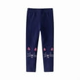 thumbnail image 2 of Gpaecead Girls Leggings Ankle Length, Comfortable Cartoon Printed Leggings for Girls, Cotton Tights Softness and Breathability 5 Years Navy, 2 of 7
