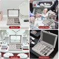 thumbnail image 5 of Jewelery Box, 2Pcs Jewelery Storage, Ladies Jewelery Box, Jewelery Boxes and Display Stands with Lid, Velvet Jewelery Box for Ring, Earrings, Necklace, 5 of 5