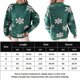 thumbnail image 2 of Suéter Jersey básico para mujer, manga larga, patrón de copos de nieve, traje de vacaciones (verde L) Kuymtek Verde T L para Mujer, 2 of 5