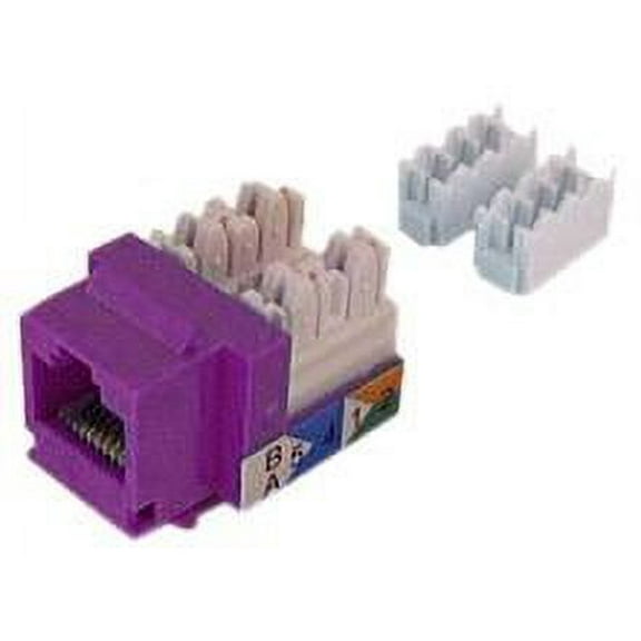 IEC RJ4508F-MT-VTL5 RJ4508 Female Keystone Connector Violet Category 5e