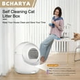 thumbnail image 2 of Self-Cleaning Automatic Cat Litter Box, APP Control, Odor Removal, Safety Protection, Includes Garbage Bags, Ideal for Multiple Cats, 2 of 10