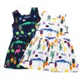thumbnail image 3 of Gyratedream Kids Baby Girls Sleeveless Dinosaur Printed Hawaii Tutu Dress,2-11Y, 3 of 10