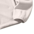 thumbnail image 6 of USNSM Men's Polar Fleece Jacket Lightweight Full Zip Jackets Outdoor Hiking Casual Solid Color Soft Warm Coat With Pockets White XL, 6 of 6