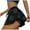 Black, variant on Trendfront Women's High Waisted Graphic Print Skort Elastic Drawstring Athletic Skirt Shorts Workout Activewear Bottoms