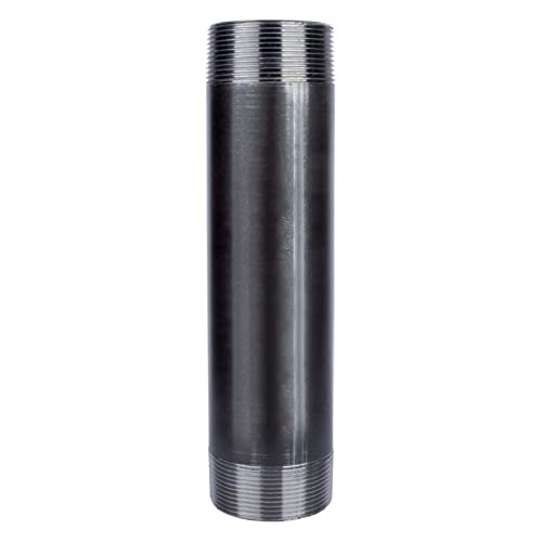 Boquilla de tubo de hierro negra STZ Industries de 2,5 pulgadas x 20 cm