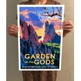 thumbnail image 4 of Garden of the Gods Vintage Travel Poster / Postcard WPA Style Retro Colorado, 4 of 4