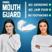 KOHEEL Custom Clear Dental Guard for Nighttime Teeth Grinding, Mouth Guard Stops Bruxism 4 Count