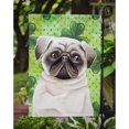 thumbnail image 3 of Pug Shamrocks Garden Flag, 3 of 5
