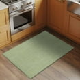 thumbnail image 3 of Green 2x3 Door Mat Rug, Farmhouse Burlap Solid Green Color Modern Linen Texture Non-Skid Rubber Backing Large Rectangle Rugs - Living Room Bedroom Home Office, Indoor Floor Mat Carpets Washable Rug, 3 of 9
