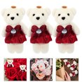 thumbnail image 2 of 10 piezas de osos de peluche para coche de boda, ramo de San Valentín, muñeco de oso., 2 of 8