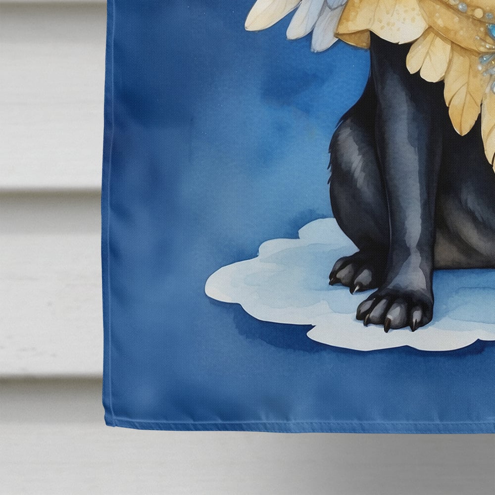 Caroline's Treasures DAC7063CHF Black Pug My Angel House Flag Large Porch Sleeve Pole Decorative Outside Yard Banner Artwork Wall Hanging, Polyester, House Size, Multicolor