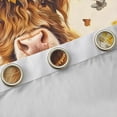 thumbnail image 4 of Manfei Highland Cattle Black Out Curtains, Vibrant Orange Sunflower Curtains Pack of 2 (42x63 Each), Rustic Farmhouse Animal Bedroom Curtains, Curtains and Drapes Decor, 4 of 6