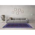 thumbnail image 3 of Ahgly Company Machine Washable Indoor Rectangle Oriental Blue Traditional Area Rugs, 8' x 12', 3 of 4
