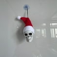 thumbnail image 5 of Christmas Hat Skull Ornament, Edgy Holiday Decoration for Christmas Tree Decorations, Christmas Decorations Indoor, Alternative Theme Party Decor, 5 of 8