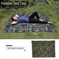 thumbnail image 2 of Camouflage Outdoor Portable Lightweight Rainproof Mat RainTent Tarp Shelter (2*1.43m), 2 of 4