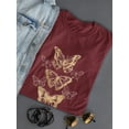 thumbnail image 3 of Gold Butterflies T-Shirt Women -June Erica Vess Designs, Female 4X-Large, 3 of 4