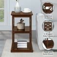 thumbnail image 4 of Convenience Concepts Coventry Chairside End Table with Shelves, Espresso, 4 of 7
