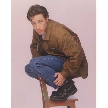 Jon Stewart Top of a Chair Portrait Photo Print (Best Jon Stewart Clips)