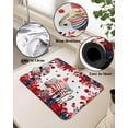 thumbnail image 5 of 4th of July Gnomes Dish Drying Mat for Kitchen Counter, Super Absorbent Quick Dry Coffee Bar Mat Pad Thin Diatomaceous Sink Mat Non Slip Dish Drainer Mat 16''''x18'''' Blue Red Floral Independence Day, 5 of 6