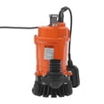 thumbnail image 4 of Water Pump, Dirty Water Pump, 550W Stainless Steel Submersible Sewage Pump, Orange, 110V/60Hz for Home Basement, Yard, Pool, Construction Site Drainage and Transfer, 4 of 10