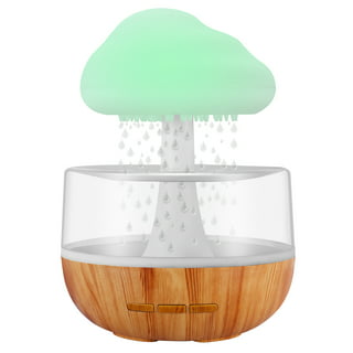Raindrop Nebulizer Diffuser - Waterless diffuser For Essential Oils  Aromatherapy - Wood Base, Glass Top - Two Scents by VINEVIDA 