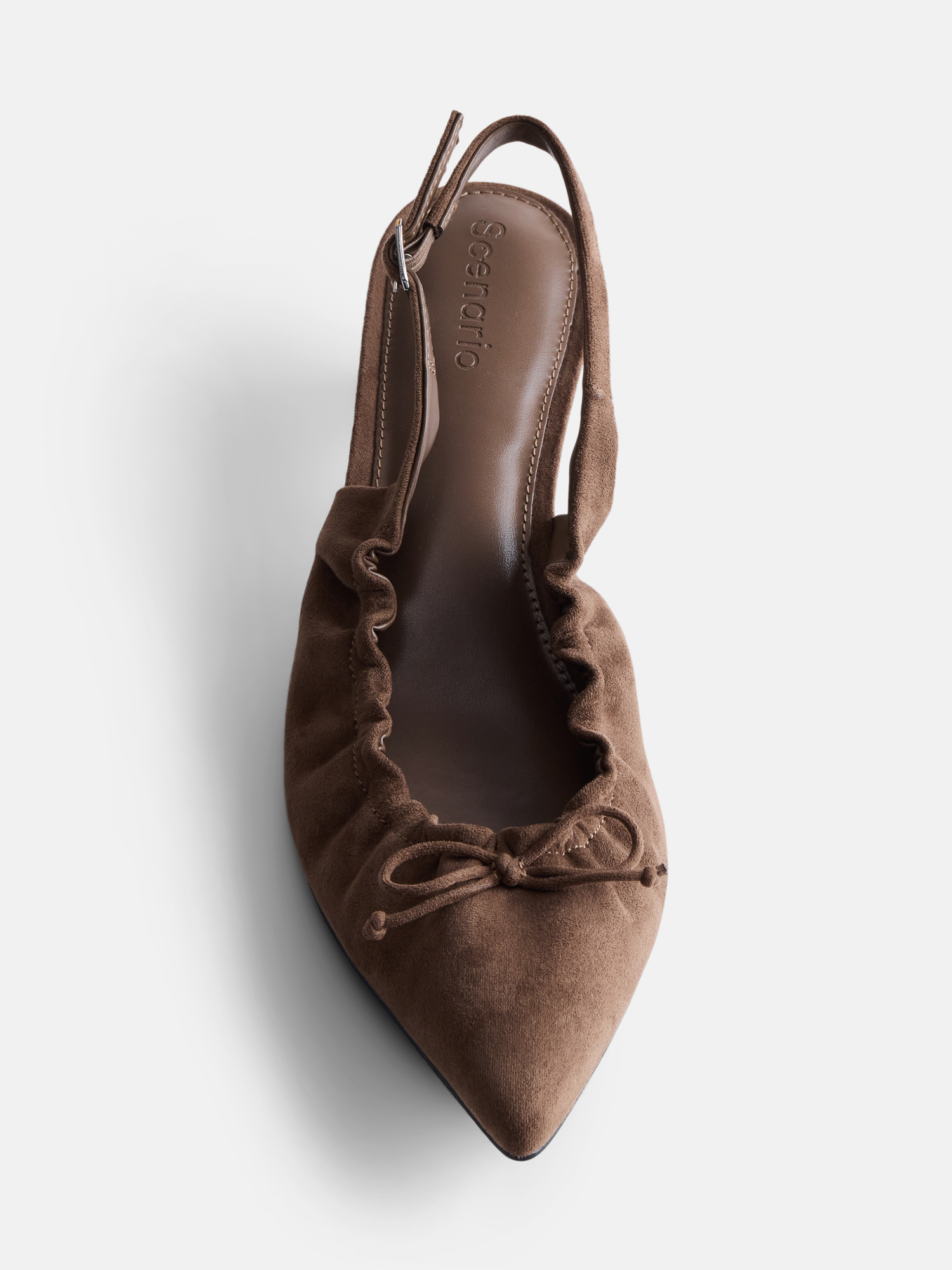 Scenario Women's Scrunch Slingback Kitten Heels photo 6