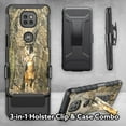 thumbnail image 2 of Cass Creations Case Compatible for Moto G Power 2021, Holster Belt Clip Case Combo with Kickstand Shockproof Phone Cover - Whitetail Deer, 2 of 5