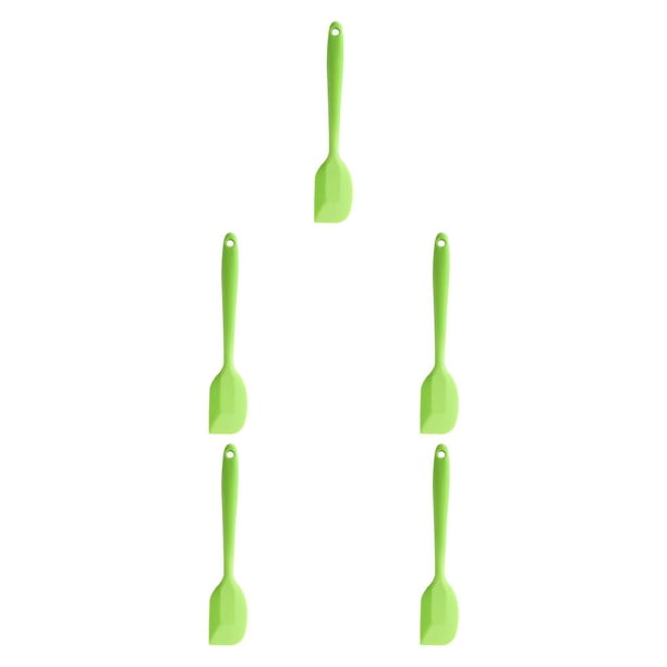 Cateissary Silicone Spatula Cooking Baking Scraper Food Scrapers Tool Gadgets Long Cake Bending Accessories Batter 90° Pastry Handle Type2 NO2