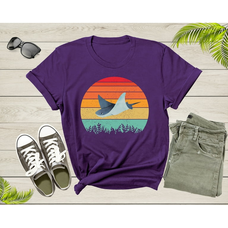 Retro Manta Ray Shirt, Vintage Ocean Animal Tee Gift Retro Manta Ray Shirt, Vintage Ocean Animal Tee Gift