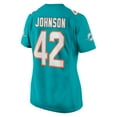 thumbnail image 3 of Women's Nike Alexander Johnson  Aqua Miami Dolphins  Game Jersey, 3 of 7