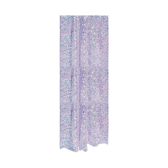 Sirena Fiesta Decoraciones Satén Mantel 13x70.86 Pulgadas de Largo, Radiante Y Brillante Tejido, Adecuado para la Fiesta de Boda de Verano de la Niña, Decoración de Cumpleaños