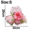 thumbnail image 2 of Flor gasa falda perro vestido chaleco traje falda ropa mascota cachorro arco princesa ropa perro y gato MFZFUKR CPB-DE-LYY2268-1, 2 of 5