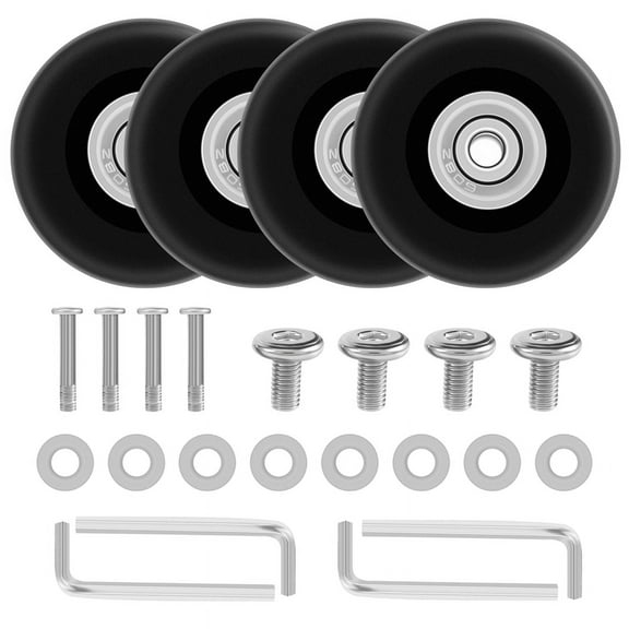 New Arrivals OD 50mm 4 Sets of Luggage Suitcase Replacement Wheels