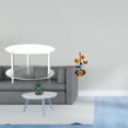 thumbnail image 2 of Mesa Auxiliar Acrílica Con Forma De Girasol Y Portarrollos De Papel. Mesita De Noche Compacta, Fácil De Montar, Ideal Para Salón, Baño Y Hogar. Soporte Vertical Antideslizante Para Pañuelos., 2 of 8