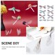 thumbnail image 5 of 100 piezas de alas de libélula simuladas hechas a mano, decoración de tela, manualidades de alas de libélula para decoración (), 5 of 8