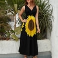 thumbnail image 4 of Sunflower Sleeveless Dress Summer skirt beach outfits for women, 4 of 6