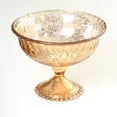 thumbnail image 2 of Koyal Wholesale 7-Inch Rose Gold Glass Compote Bowl Pedestal Flower Bowl Centerpiece, 2 of 4