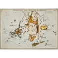 thumbnail image 2 of Hall, Sidney 24x18 Black Modern Framed Museum Art Print Titled - Astronomical chart illustration of the Hercules and the Corona Borealis, 2 of 4