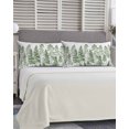thumbnail image 5 of Green Pine Tree Pillow Covers King Size, Vintage Watercolor Botanical Soft Bed Throw Pillowcases Breathable Cooling Long Lumbar Body Pillow Sham Cover for Bed Sofa 20''x40'', 5 of 7