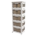 thumbnail image 1 of Bacs de Rangement avec Couvercles, Conteneurs de Rangement Pliables avec Roues Boîtes de Rangement Empilables pour Chambre Salon Cuisine Bureau, 1 of 7