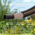 Giraffe Tools Garden Hose 100ft x 5/8", Water Hose Heavy Duty, with