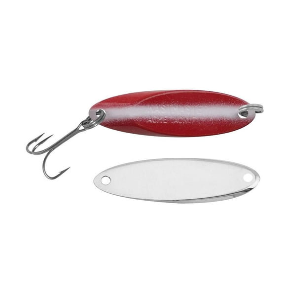 Acme Kastmaster Lure, Red/White/Nickel, 1/4-Ounce