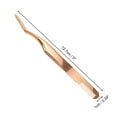 thumbnail image 2 of Unique Bargains 1 Pc Women Eyelash Extension Tweezers for Beauty Parlor Rose Gold Tone Stainless Steel, 2 of 4