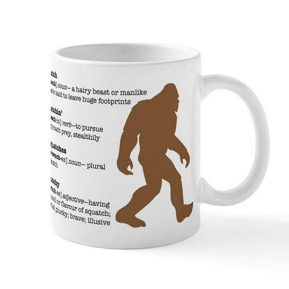 CafePress - Definition Of Bigfoot Mug - 11 oz Ceramic Mug - Novelty Coffee Tea Cup